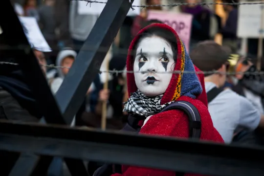 Indignados protest in Brussels
