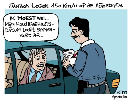 Jambon tegen 150 km/h