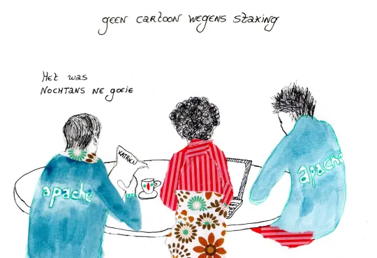 Geen cartoon wegens staking