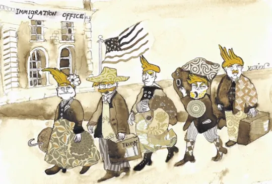 1885: aankomst Trumps in VS
