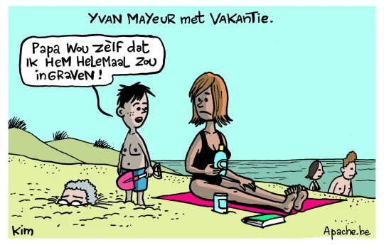 Mayeur met vakantie