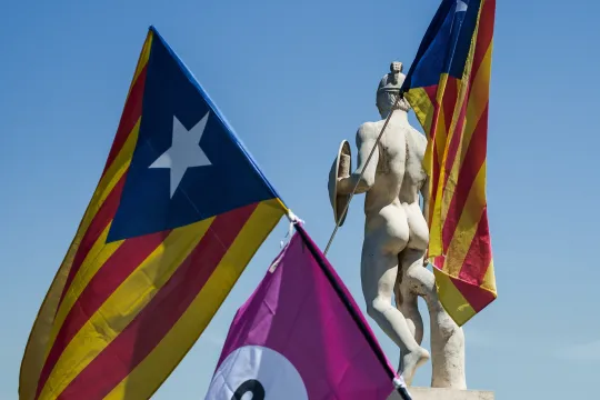 Rally in support of Catalan independence referendum in Barcelona