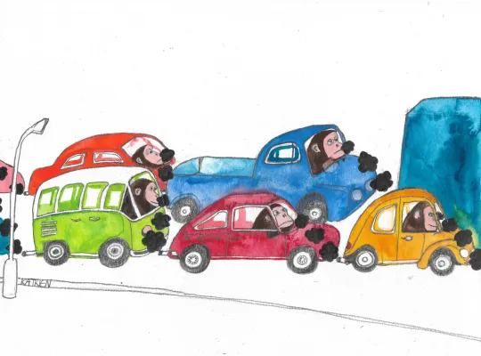 File getest op mensapen
