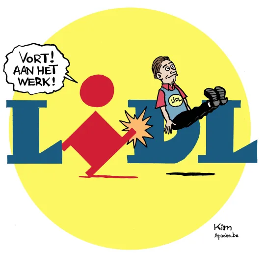 Stakingen bij Lidl