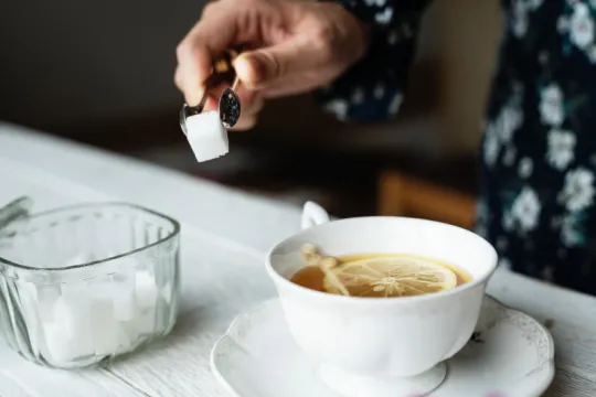 sugar in the cup