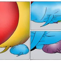 Ballonnen met verschillende kleuren verdringen elkaar.