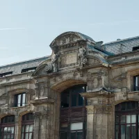 Gevel van het Zuidpaleis in Brussel. 