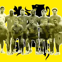Beeldbewerking van Rode Duivels met Vlaamse strijdvlag